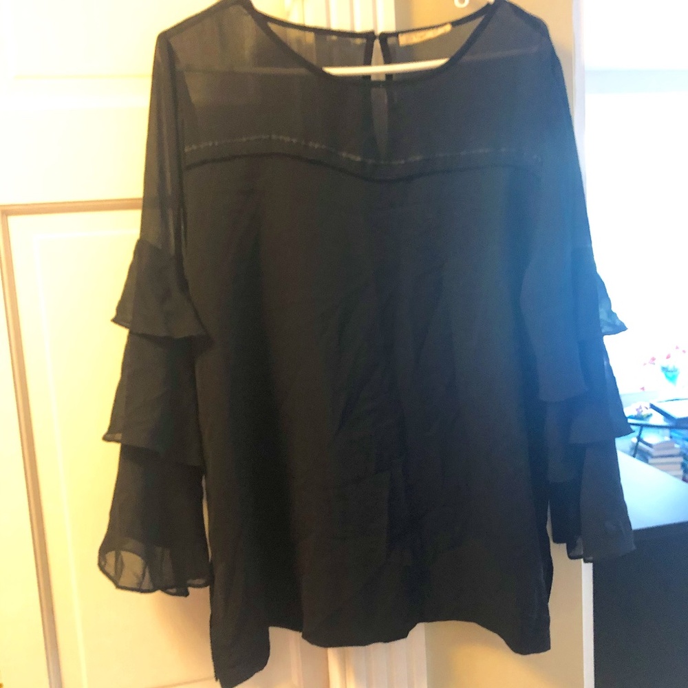 Hazel Black Blouse